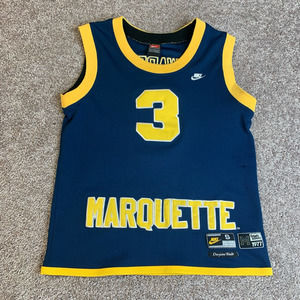 Dwyane Wade Mens Basketball Jersey Marquette Golden Eagles Nike Greats S